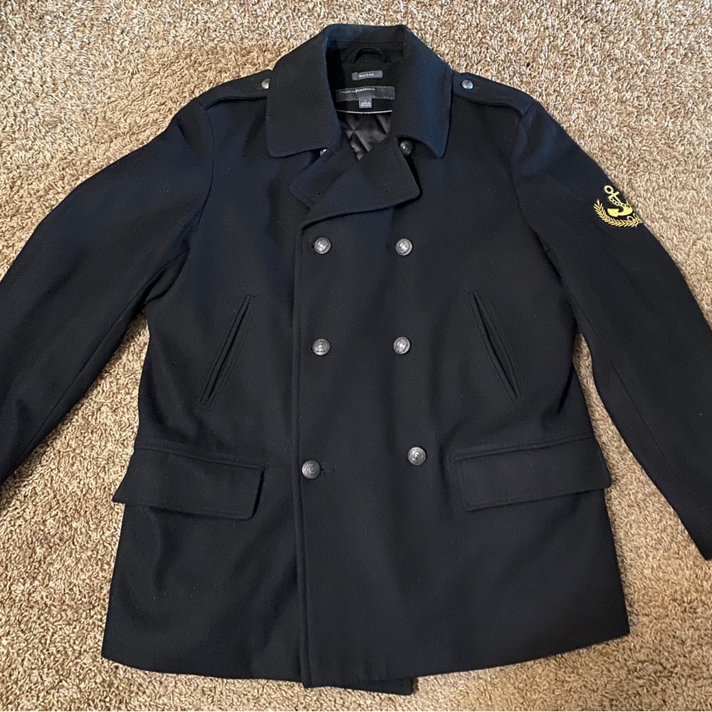 Perry Ellis Black Men's Peacoat.